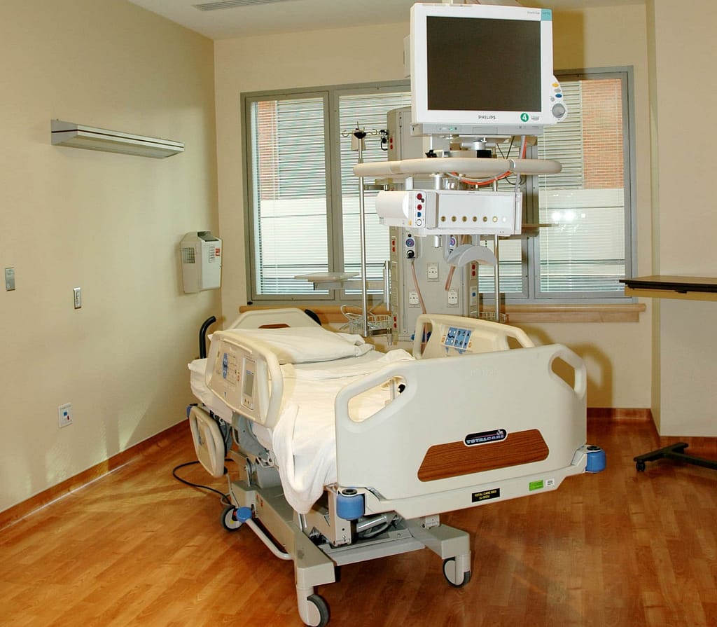 hospital bed depicting CMS reverses course on inpatient only list
